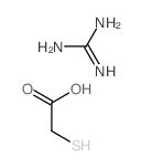 guanidine; 2-sulfanylacetic acid structure