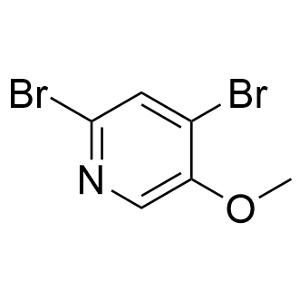 2,4-二溴-5-甲氧基吡啶结构式