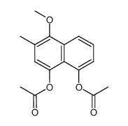 1-methoxy-2-methyl-4,5-naphthylene diacetate结构式