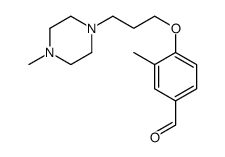 3-methyl-4-[3-(4-methylpiperazin-1-yl)propoxy]benzaldehyde Structure