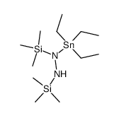 (triethylstannyl)bis(trimethylsilyl)hydrazine Structure