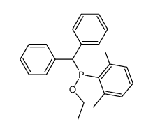 ethyl 2,6-dimethylphenyl(diphenylmethyl)phosphinite Structure