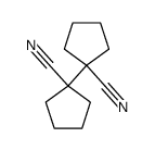 1,1'-Bicyclopentyl-1,1'-dicarbonitril结构式