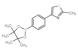 2-METHYL-4-(4-(4,4,5,5-TETRAMETHYL-1,3,2-DIOXABOROLAN-2-YL)PHENYL)THIAZOLE picture