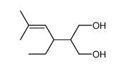 2-(1-ethyl-3-methyl-2-butenyl)-1,3-propanediol结构式