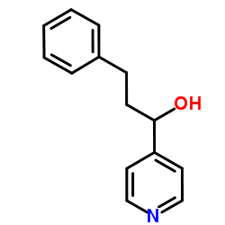 3-Phenyl-1-(4-pyridinyl)-1-propanol Structure