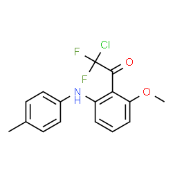 Ethanone,2-chloro-2,2-difluoro-1-[2-methoxy-6-[(4-methylphenyl)amino]phenyl]- Structure