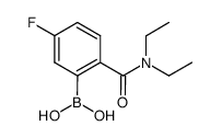 {2-[(diethylamino)carbonyl]-5-fluorophenyl}boronic acid Structure