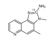 3,4-dimethylimidazo[4,5-f]quinolin-2-amine Structure