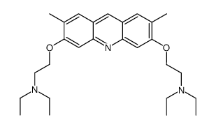 3,6-bis-(2-diethylamino-ethoxy)-2,7-dimethyl-acridine结构式