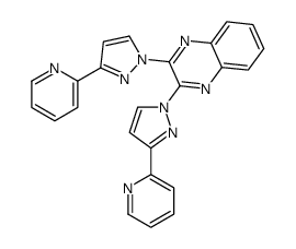 2,3-bis(3-pyridin-2-ylpyrazol-1-yl)quinoxaline结构式