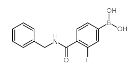 (4-(Benzylcarbamoyl)-3-fluorophenyl)boronic acid Structure