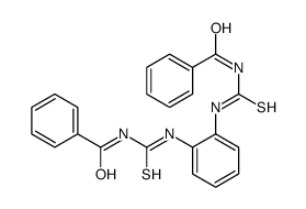 N-[[2-(benzoylcarbamothioylamino)phenyl]carbamothioyl]benzamide Structure