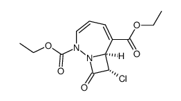 <7α,8α>-8-Chlor-9-oxo-1,2-diazabicyclo<5.2.0>nona-3,5-dien-2,6-dicarbonsaeure-diethylester Structure