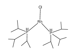 RhCl(triisopropylphosphane)2 Structure