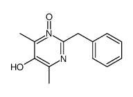2-benzyl-4,6-dimethyl-1-oxidopyrimidin-1-ium-5-ol Structure