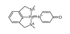 [2,6-bis(dimethylaminomethyl)phenylpalladium]-4-pyridone结构式