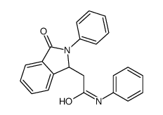 2-(3-oxo-2-phenyl-1H-isoindol-1-yl)-N-phenylacetamide结构式