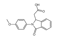 2-[2-(4-methoxyphenyl)-3-oxo-1H-isoindol-1-yl]acetic acid Structure