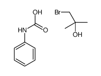 1-bromo-2-methylpropan-2-ol,phenylcarbamic acid Structure