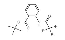 tert-butyl 2-(2,2,2-trifluoroacetamido)benzoate结构式