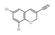 6,8-Dibromo-2H-chromene-3-carbonitrile structure