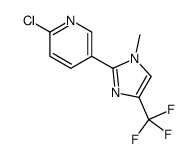 2-chloro-5-[1-methyl-4-(trifluoromethyl)imidazol-2-yl]pyridine Structure