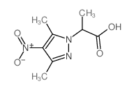 2-(3,5-Dimethyl-4-nitro-pyrazol-1-yl)-propionic acid structure