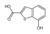 7-hydroxy-1-benzothiophene-2-carboxylic acid Structure