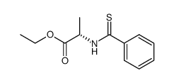 N-thiobenzoyl S-alanine ethyl ester Structure
