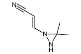 3-(3,3-dimethyldiaziridin-1-yl)prop-2-enenitrile Structure