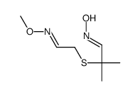N-[2-(2-methoxyiminoethylsulfanyl)-2-methylpropylidene]hydroxylamine结构式