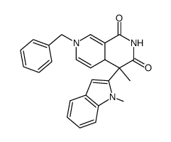 7-Benzyl-4-methyl-4-(1-methyl-1H-indol-2-yl)-4a,7-dihydro-4H-[2,7]naphthyridine-1,3-dione Structure