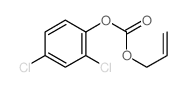 Carbonic acid,2,4-dichlorophenyl 2-propen-1-yl ester结构式