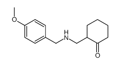 2-[[(4-methoxyphenyl)methylamino]methyl]cyclohexan-1-one Structure