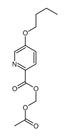 acetyloxymethyl 5-butoxypyridine-2-carboxylate Structure