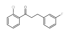 2'-CHLORO-3-(3-FLUOROPHENYL)PROPIOPHENONE结构式