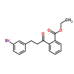 Ethyl 2-[3-(3-bromophenyl)propanoyl]benzoate结构式