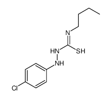 1-butyl-3-(4-chloroanilino)thiourea结构式