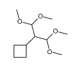 1,1,3,3-tetramethoxypropan-2-ylcyclobutane结构式