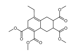 4-Ethyl-3,5,6,7,8,8a-hexahydro-naphthalene-1,2,6,7-tetracarboxylic acid tetramethyl ester结构式