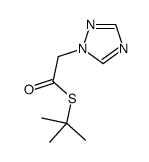 S-tert-butyl 2-(1,2,4-triazol-1-yl)ethanethioate结构式