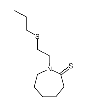 2H-Azepine-2-thione,hexahydro-1-[2-(propylthio)ethyl]-结构式