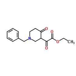 Ethyl (1-benzyl-4-oxo-3-piperidinyl)(oxo)acetate Structure