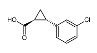 2-(3-氯苯基)环丙烷羧酸结构式
