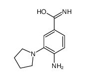 4-amino-3-(pyrrolidin-1-yl)-benzamide结构式