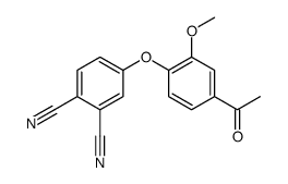 4-(4-acetyl-2-methoxyphenoxy)benzene-1,2-dicarbonitrile结构式