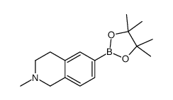 2-甲基-6-(4,4,5,5-四甲基-1,3,2-二氧杂硼硼烷-2-基)-1,2,3,4-四氢异喹啉结构式