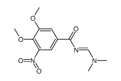 (E)-N-((dimethylamino)methylene)-3,4-dimethoxy-5-nitrobenzamide结构式