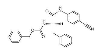 benzyloxycarbonyl-Phe-4-cyanoanilide结构式